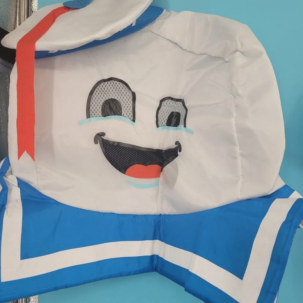 Ghostbusters Inflatable Costume Kids Size 10 Stay Puft Marshmallow Man Halloween